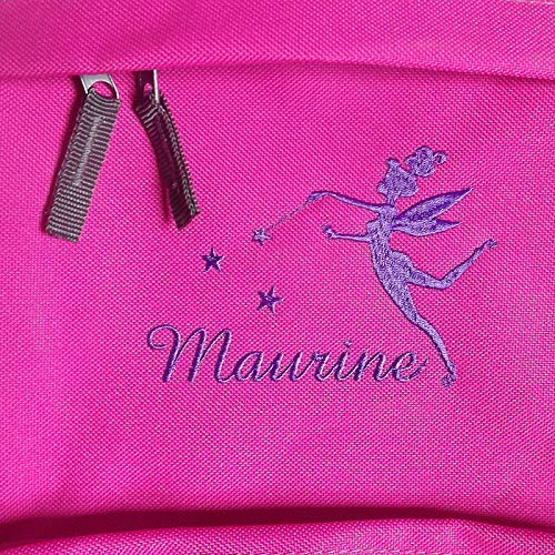 Sac à dos enfant Fée Personnalisé avec un prénom, pour l'école, les loisirs, fille garçon