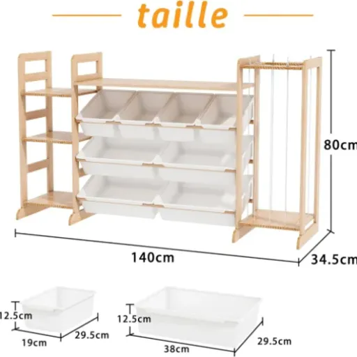 Test Meuble de Rangement Jouets Enfant Wumagin : du rangement pratique qui calme (un peu) le bazar