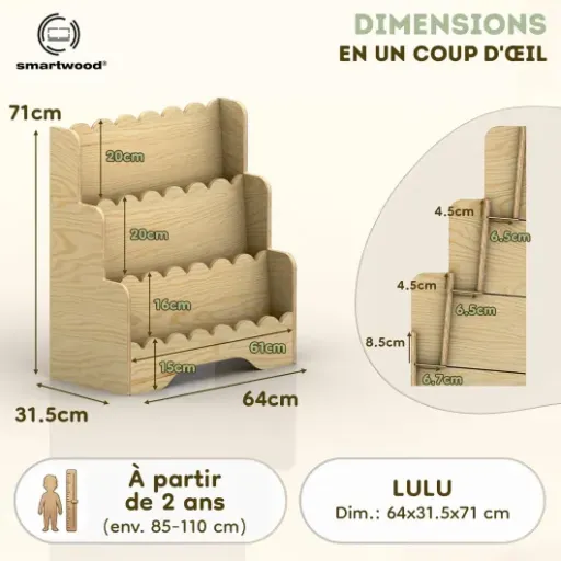 Test smartwood Lulu : une petite bibliothèque enfant en bois qui fait le job sans chichi