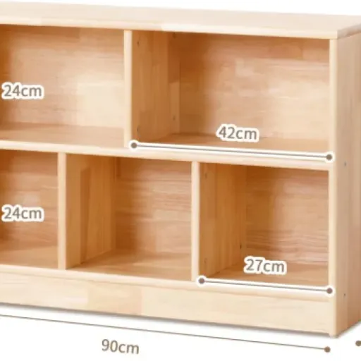Test OOOK Bois Massif 5 Compartiments (90 cm) : le meuble de jouets qui met (un peu) d’ordre dans la chambre