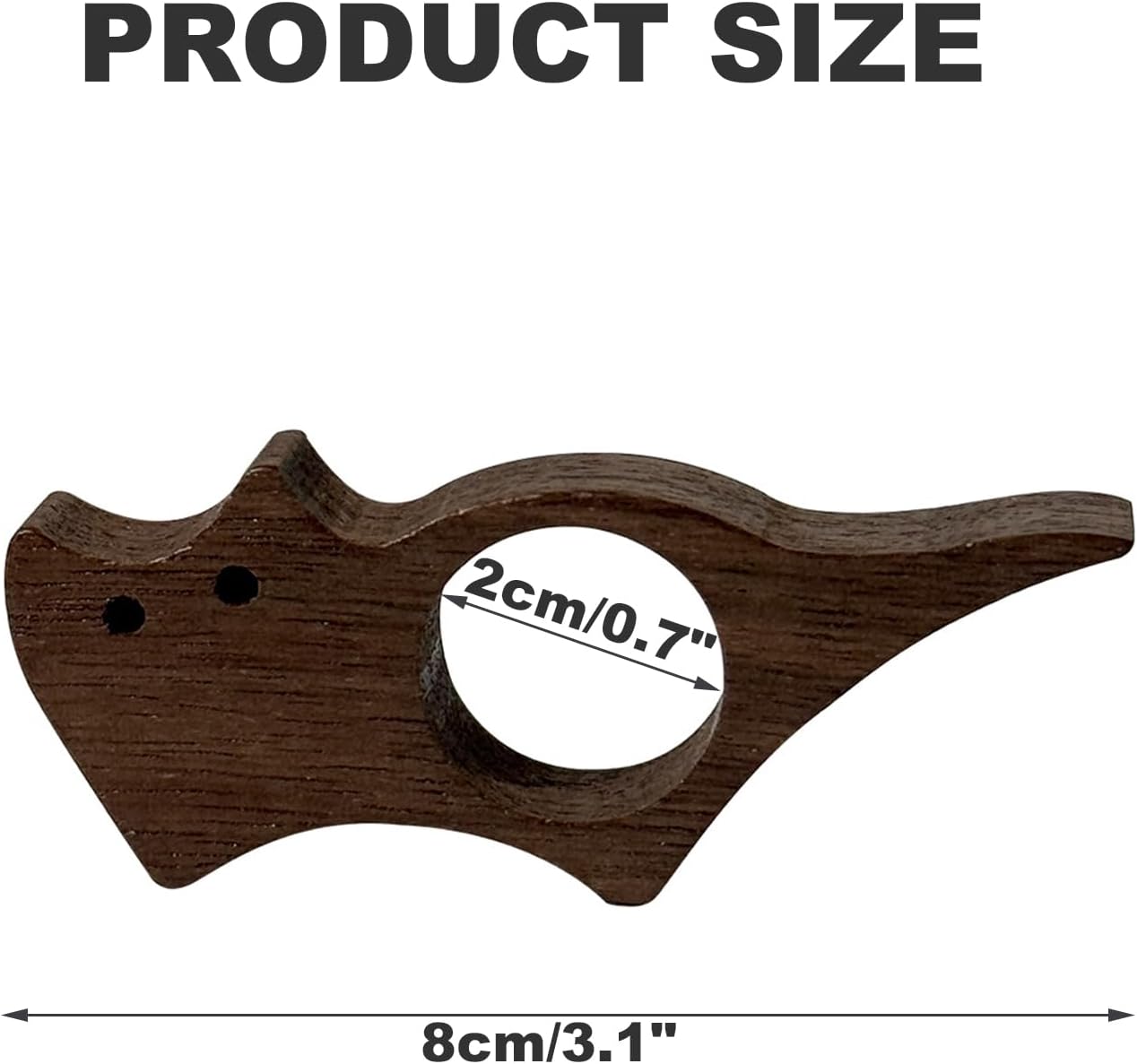 Lot de 2 Porte-Livres en Bois de Pouce, Porte Page de Livre en Bois Lisse, Support de Page de Livre, Chat Bague de Lecture Accessoire de Lecture pour Enseignants Amoureux