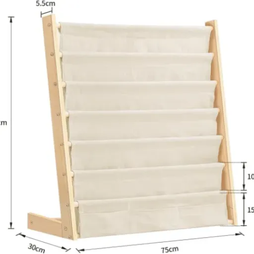 Test HUOLE Bibliothèque Enfant 75×30×79 cm : petite étagère légère qui fait le job (avec quelques limites)