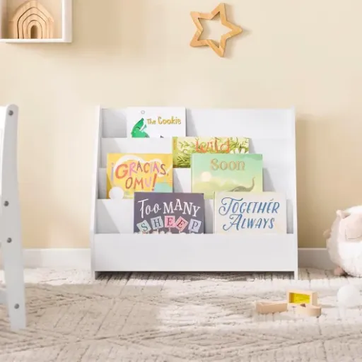 Test SoBuy KMB32-K-W : la petite bibliothèque enfant qui fait le job sans prendre toute la chambre