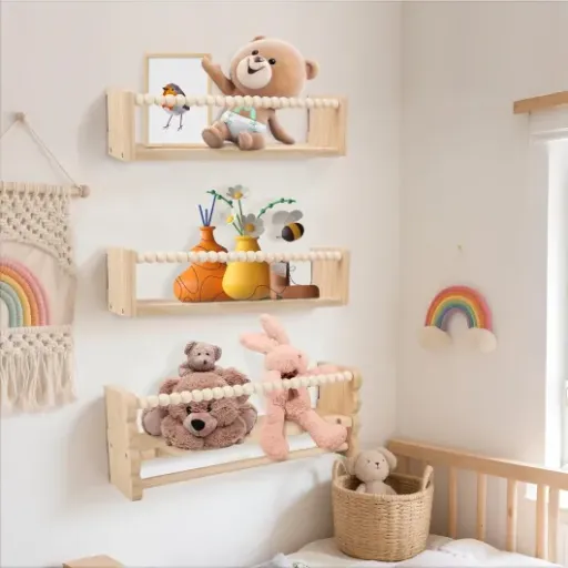Test lot de 3 étagères murales enfant Strixorn : ça fait le job, mais contrôle qualité moyen